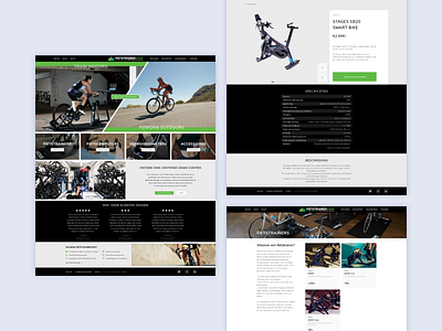 FietsTrainerShop - Website branding design landingpage minimal ui ux web website