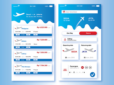 Design  UI for platform travel service