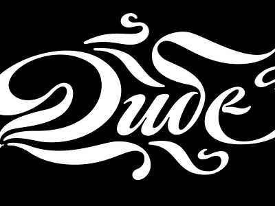The Dude custom lettering custom type lettering t shirt design type typography