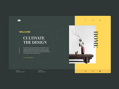 Home Page _ Chloris design designer homepage page design plant ui ux website design xd design