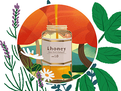 2018 &HONEY Concept Movie advertising animation honey illustration illustrator shapoo