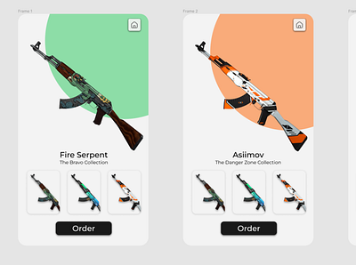 CS:GO mobile store idea design graphic design ui ux