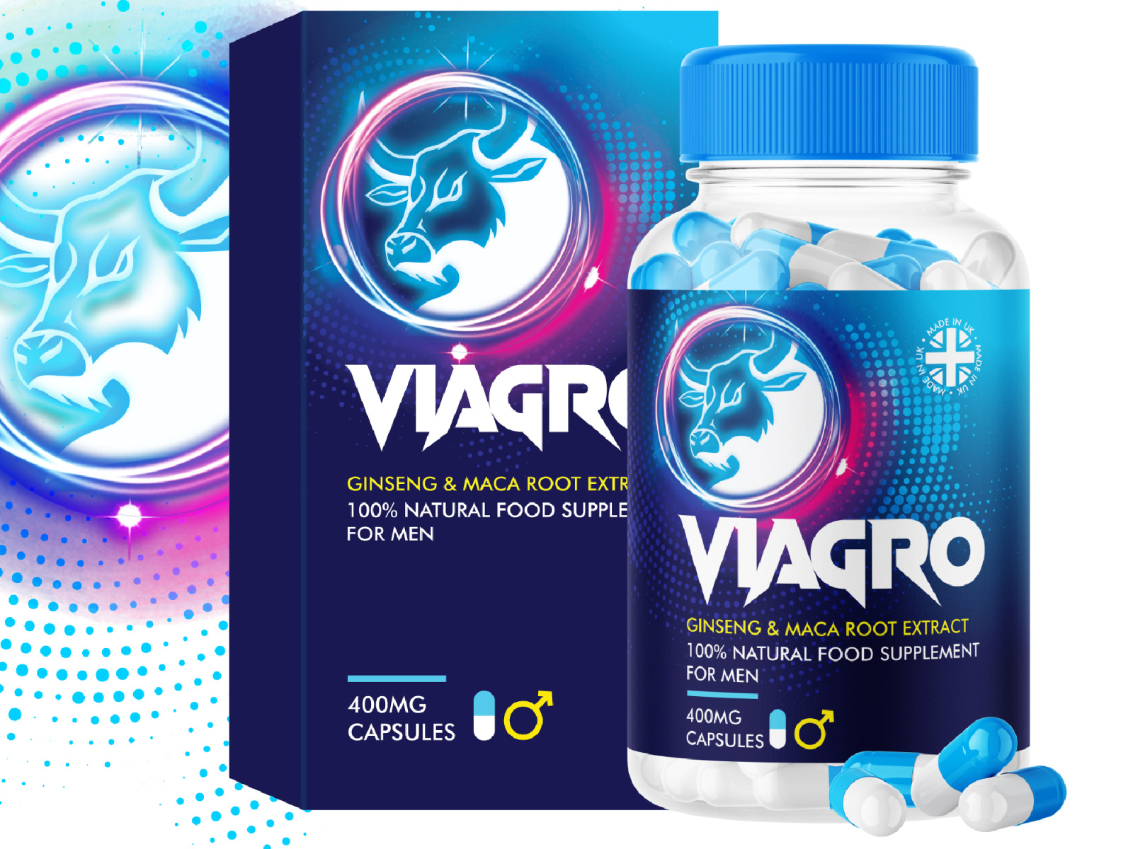 Branding And Packaging Design For Viagro Sex Supplement For Men — By