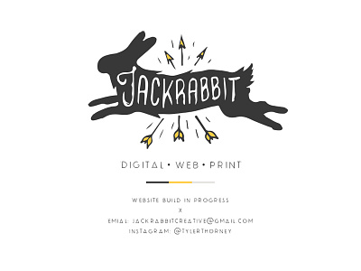 Jackrabbit Creative branding design digital graphic design illustration jackrabbit logo print rabbit web