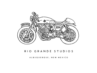 Rio Grande Studios cafe hand drawn handcrafted handmade illustration moto shirt studio