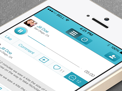 UX/UI/IOS iPhone social app design