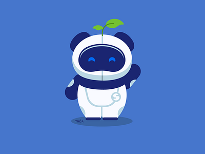 STEM adobe branding character design drawing education fun graphic design illustration panda robot stem