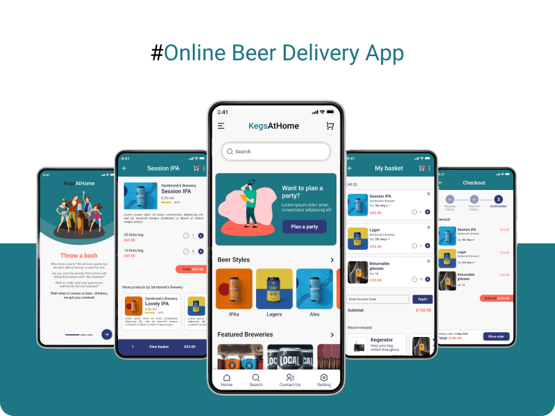 Online Beer Delivery App Design by Lahiru Nanayakkara on Dribbble