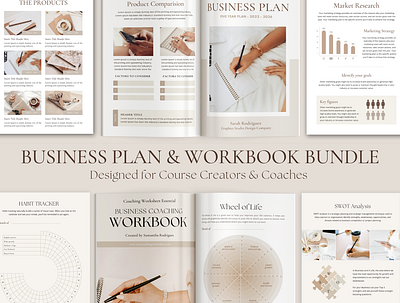 Business Plan and Workbook for Coaches business plan business plan template coach template life coach workbook worksheet