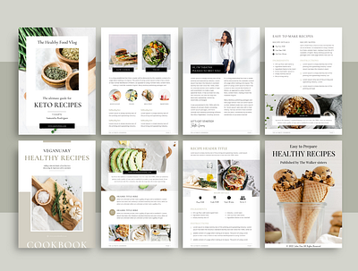 Recipe template for a Food Blogger cookbook food blogger recipe content creatir