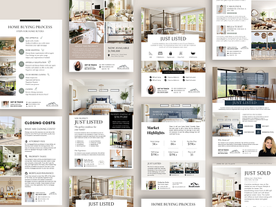 Real Estate Flyers just listed real estate agent real estate flyer realtor template