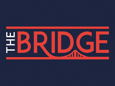 The Bridge Logo bay area branding bridge clean logo minimal modern simple