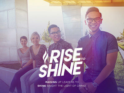 Rise to Shine christian clean faith god gospel logo minimal rise shine students university william jessup