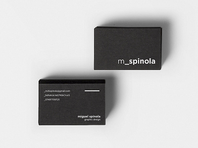 Personal Business Card black branding business cards design graphic minimal personal white