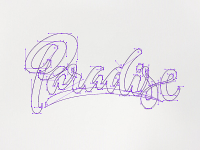 Paradise (Process) anchors caligraphy illustrator paradise points process