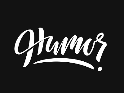 Humor black calligraphy handlettering humor practice vector white