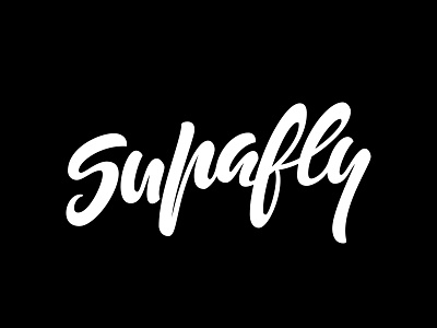 Supafly calligraphy handlettering practice supafly type vector