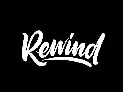 Rewind calligraphy curves handlettering practice type vector