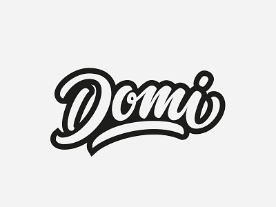 Domi calligraphy domi handlettering outline practice rapper type