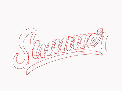 Summer Progress calligraphy handlettering practice progress summer type