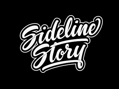 Sideline Story calligraphy handlettering hiphop jcole outline sidelinestory vector