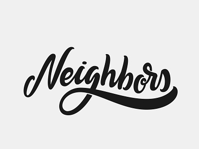 Neighbors calligraphy handlettering hiphop jcole neighbors vector