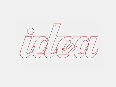 Idea Process calligraphy handlettering idea process type typography vector