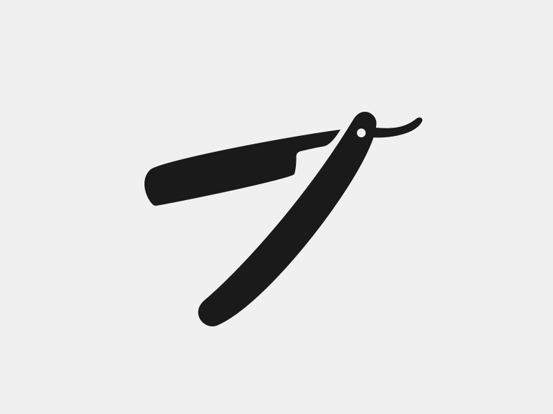 Barber razor icon by Miguel Spinola on Dribbble