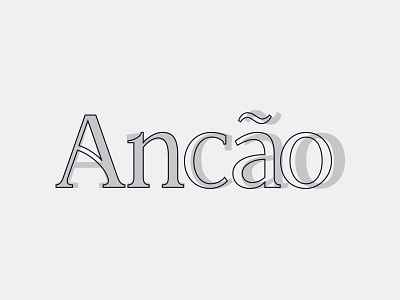 Ancão Village Wordmark Process brand customtype logo logodesign logotype mark process type typography wordmark