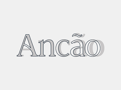 Ancão Village Wordmark Process