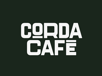 Corda Café brand customtype logo logodesign logotype mark restaurant type typography wordmark