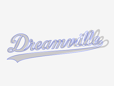 Dreamville Comparison calligraphy comparison customtype dreamville handlettering lettering logo redesign type typography