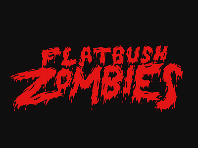 Flatbush Zombies customtype flatbushzombies handlettering lettering logo logodesign logotype type typography