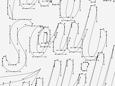 ...Soul... calligraphy customtype handlettering lettering process type typography vector