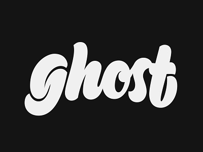 Ghost calligraphy customtype handlettering lettering type typography vector