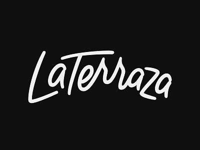 LaTerraza brand calligraphy customtype handlettering identity lettering logo logodesign logotype type typography vector wordmark