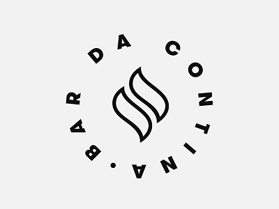 Bar da Contina Stamp bar brand branding cafe customtype icon identity logo logodesign logotype mark symbol type vector wordmark