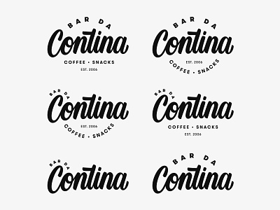 Bar da Contina Layouts bar brand branding cafe calligraphy customtype handlettering identity lettering logo logodesign logotype mark type typography vector wordmark