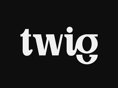 Twig brand branding customtype identity logo logodesign logotype mark sustainability travel twig type typography vector wordmark