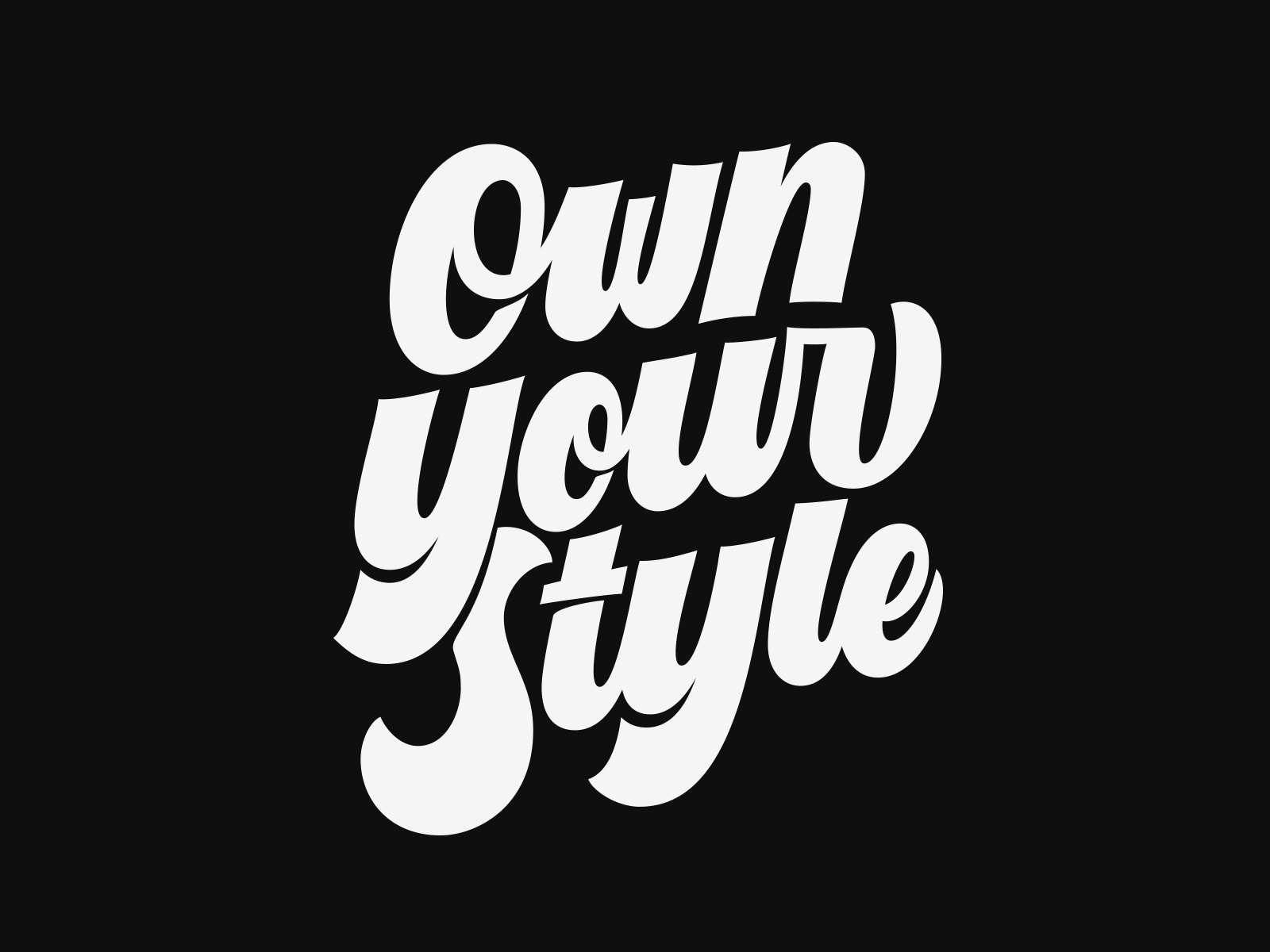 Own Your Style by Miguel Spinola on Dribbble