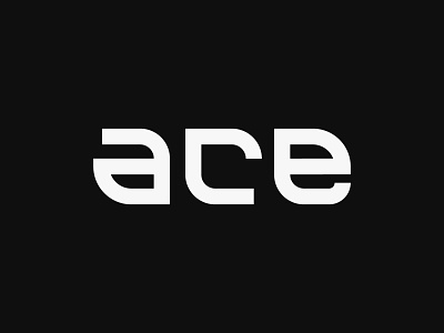 Ace ace brand customtype identity lettering logo logodesign logotype mark practice type typography vector wordmark