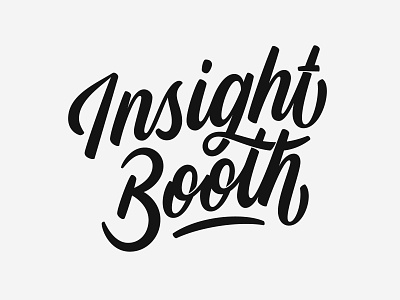 Insight Booth booth calligraphy customtype handlettering identity insight interviews lettering type typography vector