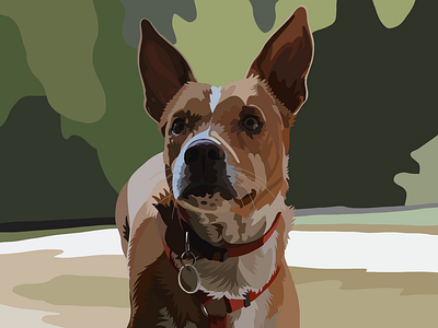 Niki - Digital dog portrait