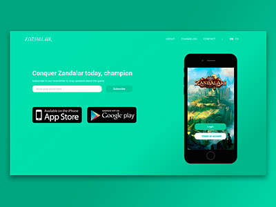 Landing Page (App concept)