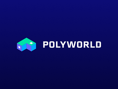 Polyworld Logo brand style guide brandbook mark bright color combinations building illustration design exploration font family selection game app icon ico logotype ios mobile application logo design token branding visual identity