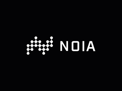 NOIA Logo bitcoin black and white logo blockchain cryptocurrency blockchain startup logo brand identity cdn company corporate brandbook crypto currency decentralized network ico startup startup identity