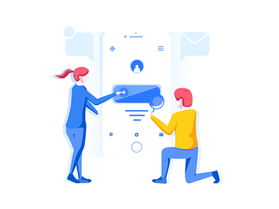 Teamwork & Collaboration Illustrations bright color combinations character design design exploration flat gradient icon illustration pack minimal clean design mobile tablet illustrations user experience user interface ui vector illustration visual identity work office environment