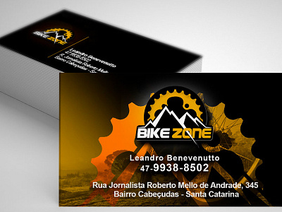 Bikezone SC cartão de visita