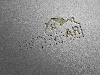 Logotipo ReformaAr construcaocivil engenharia identidadevisual logotipo