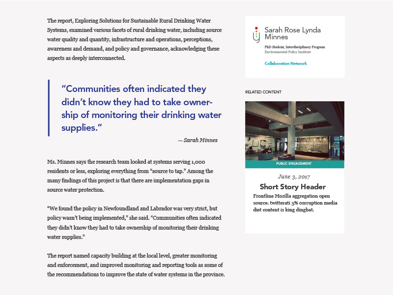 Gazette Online by Jacqui Baggs on Dribbble